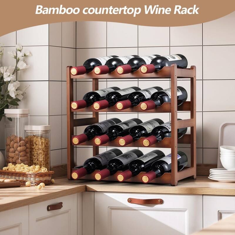 Sturdy and Durable Countertop Wine Storage Cabinet Shelf
