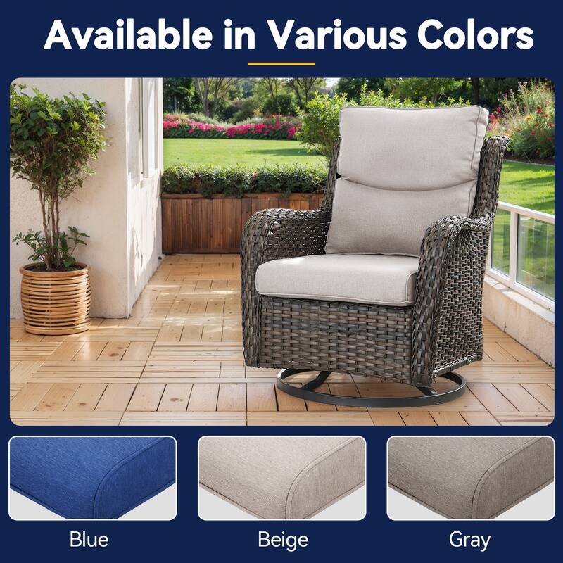 2 Pair Patio Soft Cushions for Outside