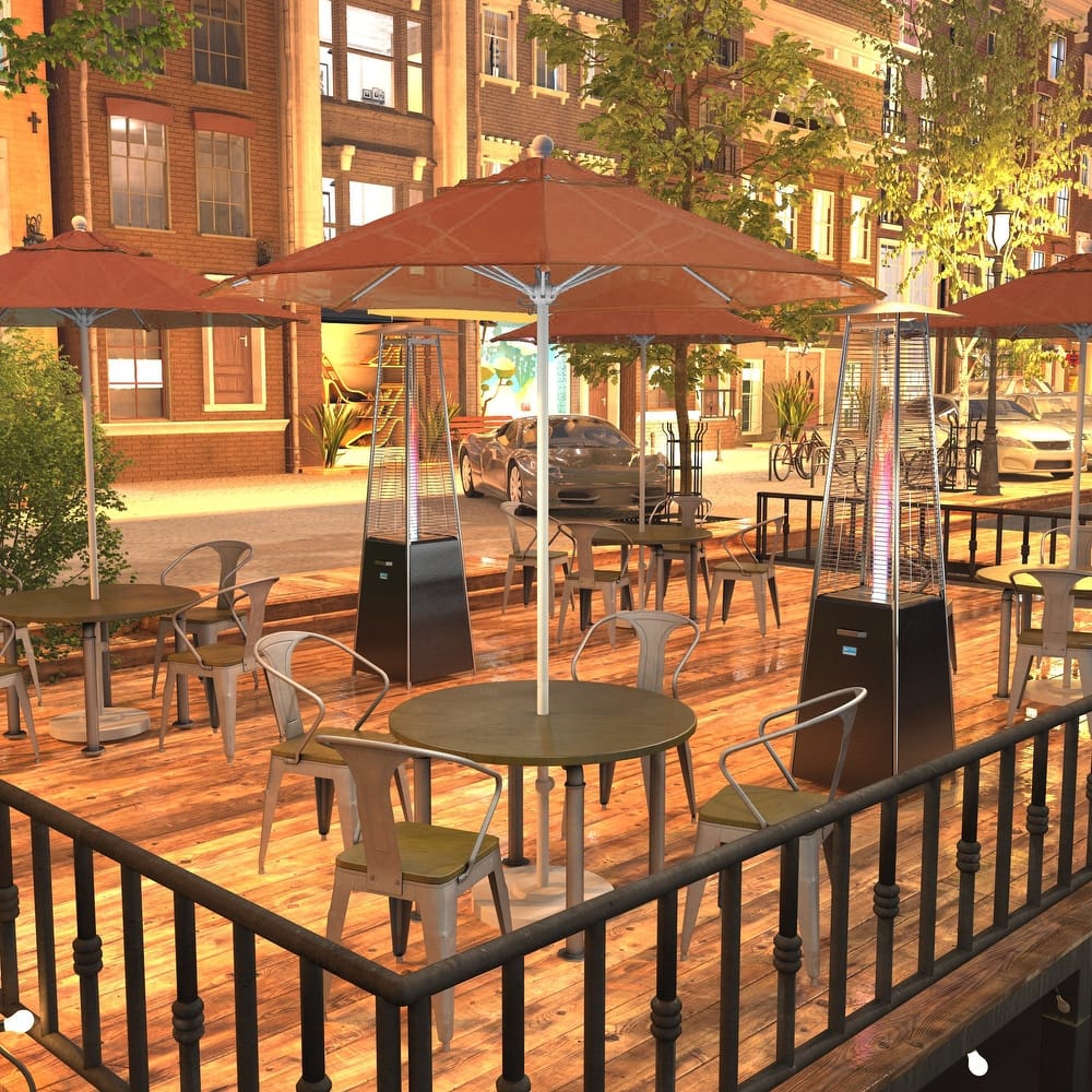 California Umbrella 75' Venture Series Patio Umbrella, White Aluminum Pole Fiberglass Ribs Push Lift Olefin