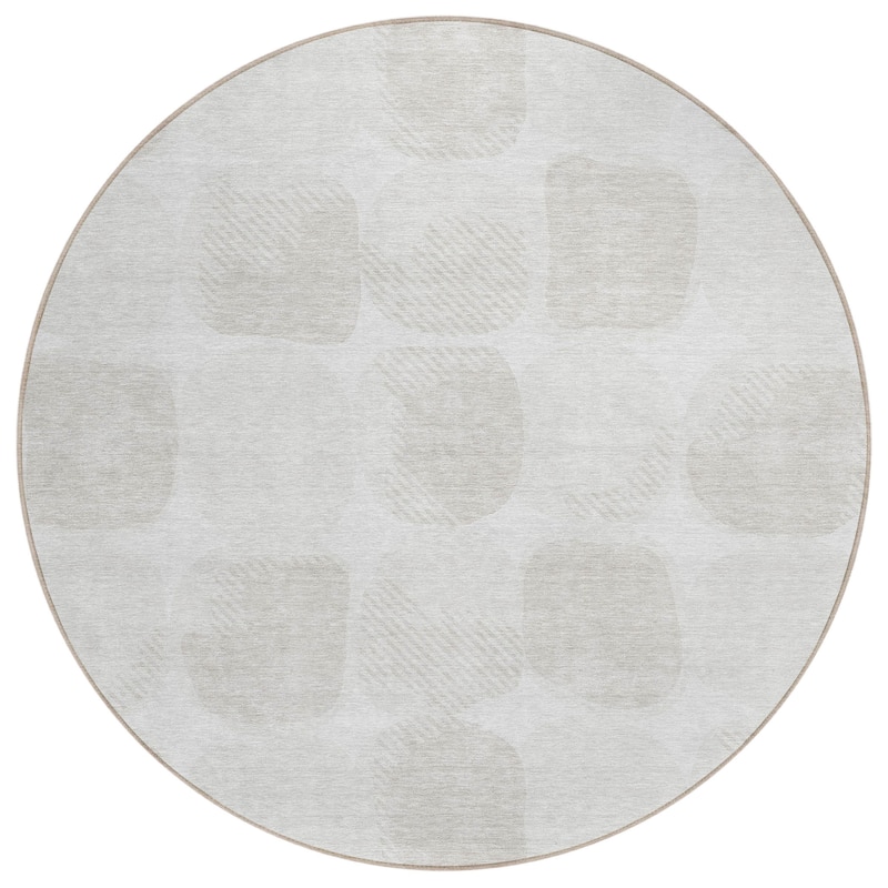 Machine Washable Indoor/ Outdoor Chantille Modern Puffy Rug