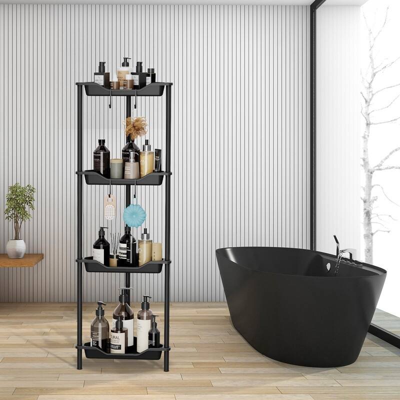 Corner Shower Caddy - 8.23"D x 14.17"W x 5.43"H