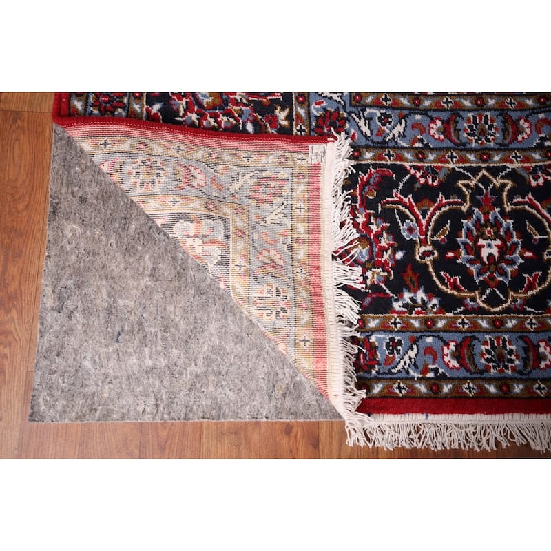 Oriental Traditional Red Kashan Turkish Rug Machine-Made Carpet - 9'9" x 13'2"