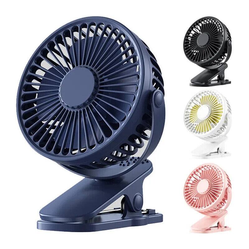 USB Rechargeable Mini Clip On Cooling Fan