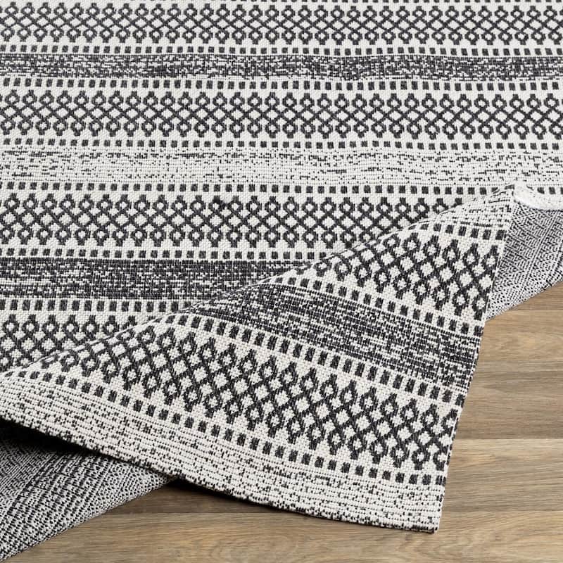 Livabliss La Casa Moroccan Stripe Cotton Area Rug