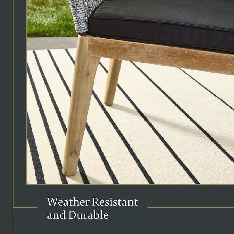 New Heights Huxley Woven Rope Outdoor Loveseat