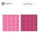 preview thumbnail 2 of 3, Connetix Magnetic Tiles Pastel Pink & Berry Base Plate, 2 Pieces