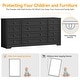 preview thumbnail 5 of 26, 12 Drawers Wood Dressers, 63" Long TV Stand Dresser for 65 Inch TV