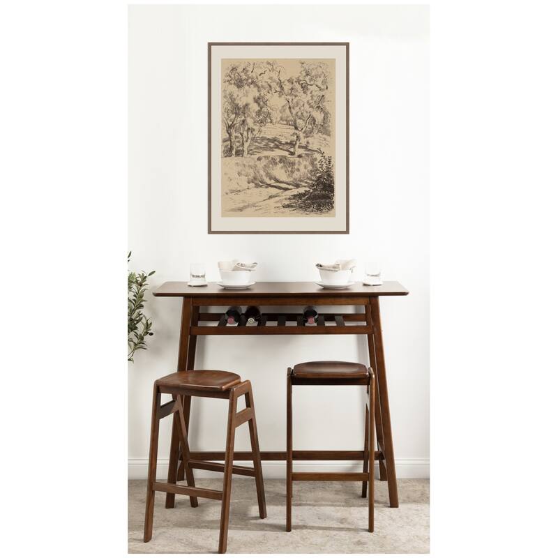 Kate and Laurel Near Brantome 1928 Roger Fry by Nostalgia Prints Framed Canvas Wall Art Print