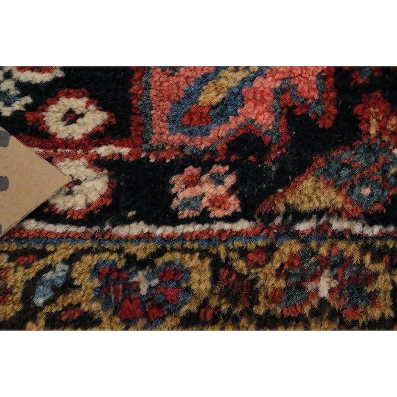 Hand Knotted Oriental 100% Wool Carpet Traditional Medallion Oranges & Rust Heriz (serapi) Area Rug - 11' 11'' X 8' 11''