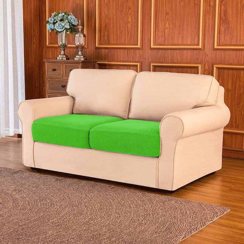 Subrtex 2-Piece Stretch Separate Sofa Cushion Cover Elastic Slipcover