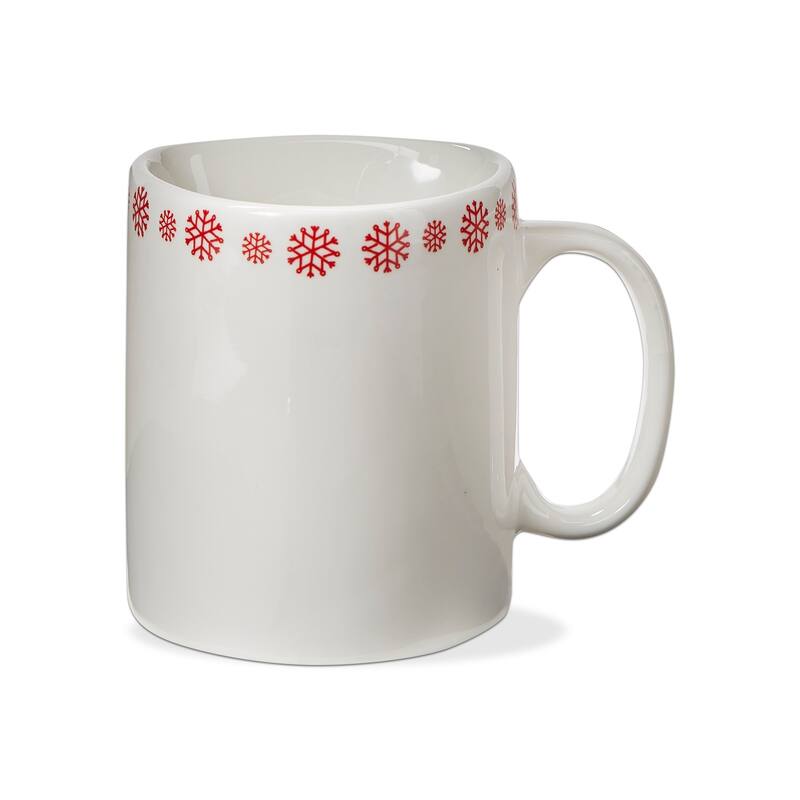 Cookies For Santa Sentiment Mug Bone China White Dishwasher Safe Mug with Pocket for Cookies. 6 oz.