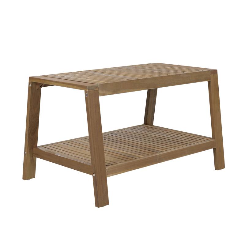 Grenada Acacia Loveseat Coffee Table Set by Christopher Knight Home