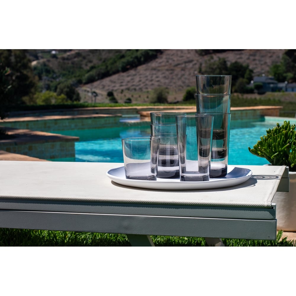 Simple Drinkware Set, 15 Oz & 21 Oz, Set of 8