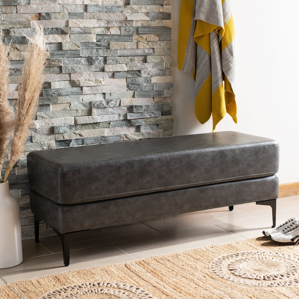 SAFAVIEH Roena Rectangular Bench - 48" x 18" x 18" - 48Wx18Dx18H