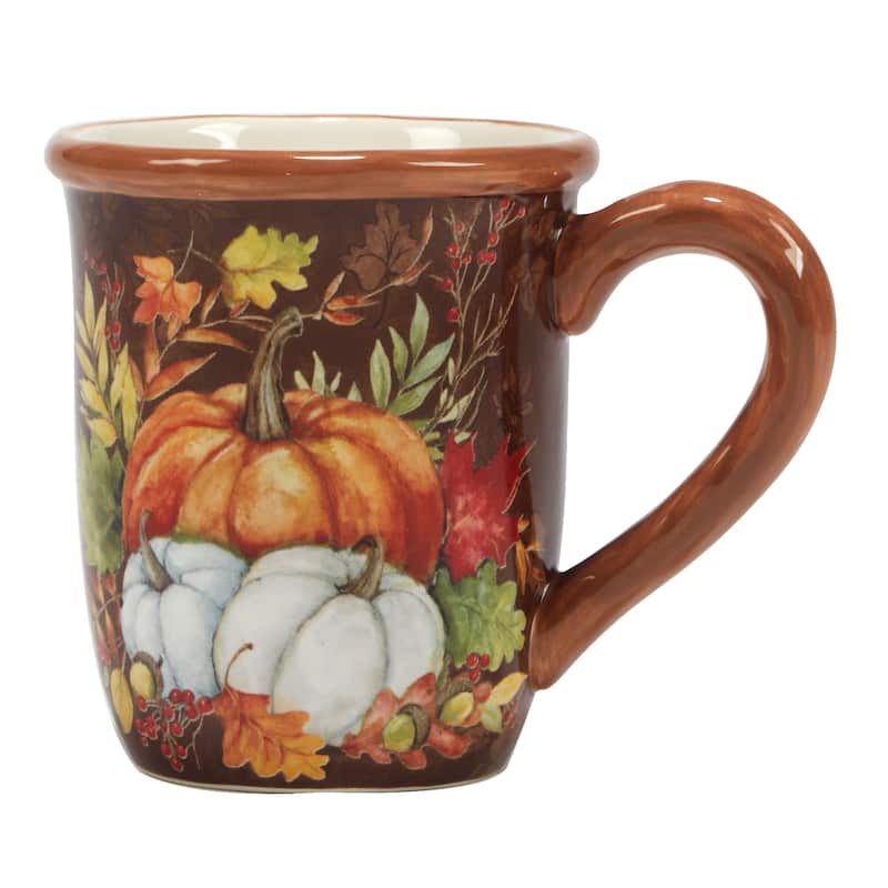 Certified International Harvest Blessings 16 oz. Mug, Set of 4