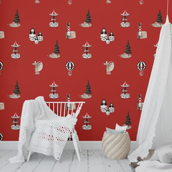 Nesting Dolls Red Peel And Stick Wallpaper By Kavka Designs 2 X 16 Overstock 31638056 Removable wallpaper is also perfect for complimenting furniture, lining shelves, or whatever project you have in mind. usd