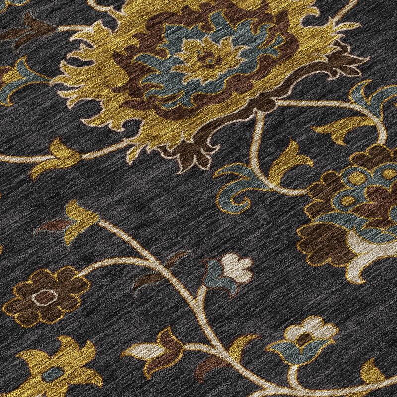 Machine Washable Indoor/ Outdoor Traditional Luna Chantille Rug