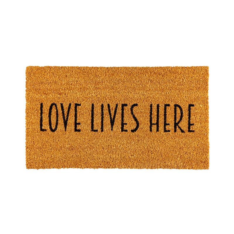 Love Lives Here Coir Mat