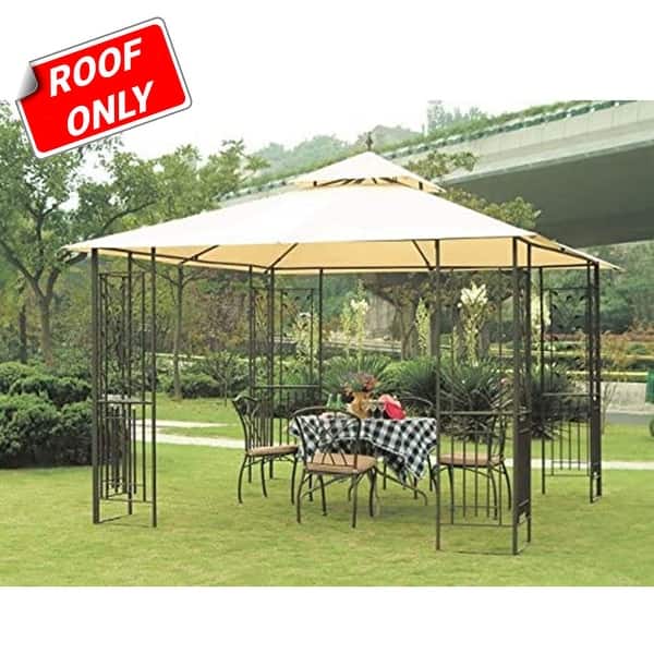 Shop Sunjoy Replacement Small Canopy For G Gz077pst Leaf Gazebo Overstock 20749013