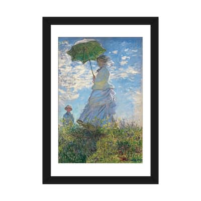 iCanvas "Woman with a Parasol - Madame Monet and Her Son, 1875 " by Claude Monet