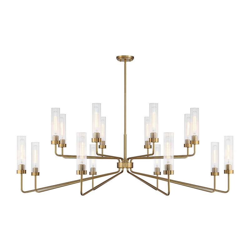 Savoy House 1-8862-16 Baker 16 Light 61" Wide Chandelier - Warm Brass