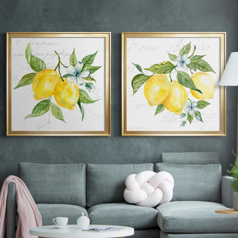 Lemon Squeeze I Premium Framed Canvas - Ready to Hang - Bed Bath ...