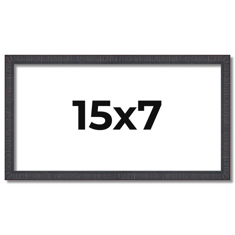 15x7 Frame Brown Picture Frame - Complete Modern Photo Frame Includes