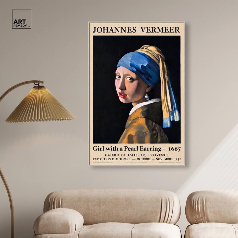 Girl with a Pearl Earring Canvas by Art Remedy