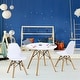 preview thumbnail 3 of 8, Gymax Kids Modern Dining Table Set Round Table with 2 Armless Chairs