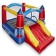 preview thumbnail 2 of 5, Rocket Theme Bounce House with Slide and Blower