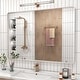 preview thumbnail 133 of 141, Apmir Metal Frame Tempered Glass Bathroom Vanity Mirror for Wall, Cloakroom, Bedroom 48" x 30" - Silver