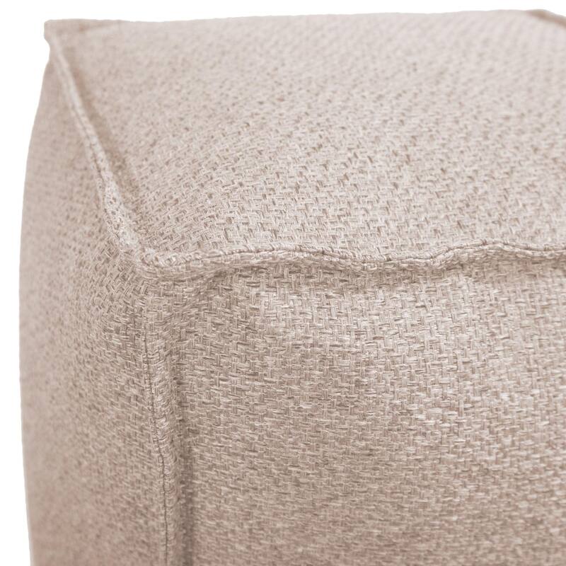 Allan Andrews Square Pouf Panama Sand