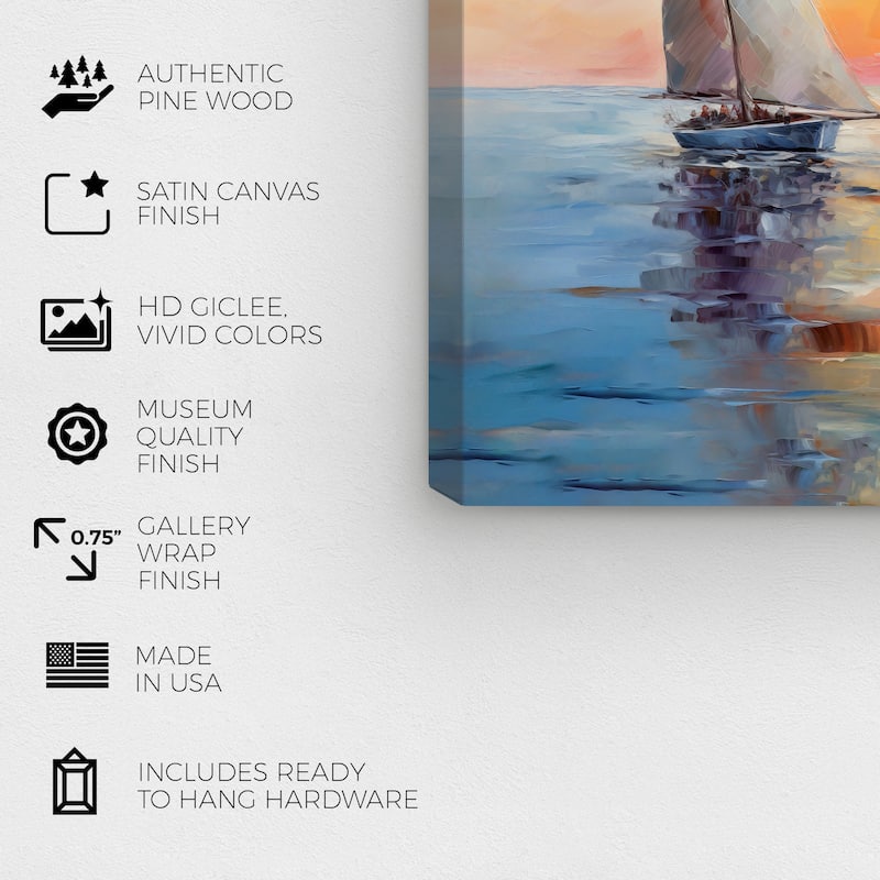 Wynwood Studio Canvas Nautical and Coastal Memories on the High Seas Blue and Nautical & Coastal Wall Art Canvas Print