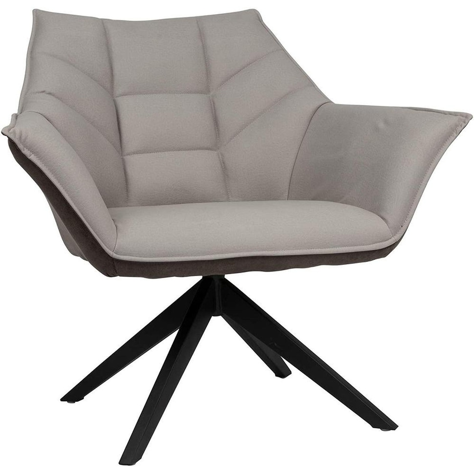 360° Swivel Armchair Accent Chair Dining with Metal Legs Set of 2 - 19.7" x19.7" x 14"
