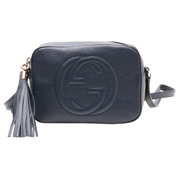 Gucci Soho Leather Disco Bag Navy