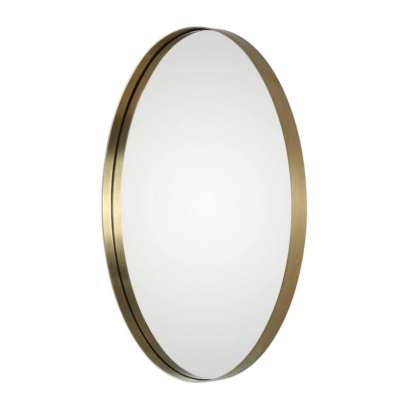 Uttermost Pursley 30" X 20" W Oval Glam Contemporary Inset Vanity Wall