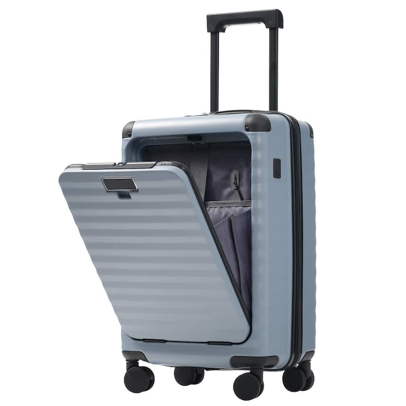 5 Piece ABS Hardside Lightweight Expandable Suitcase with USB Port