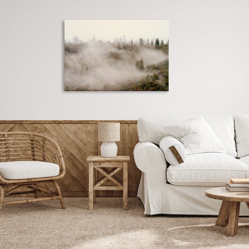 Stupell Morning Fog over Trees Canvas Wall Art Design By Gemma Bardot