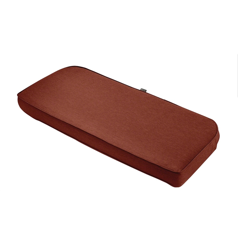 Classic Accessories Montlake FadeSafe Water-Repellent Outdoor Bench Cushion, 41"W x 18"D x 3"T