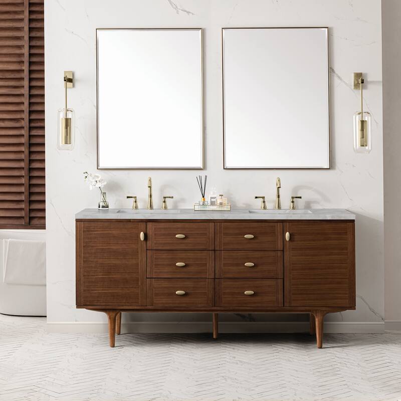 James Martin Vanities 670-V72-FVSL Amberly 72" Wall Mounted or Free