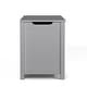 preview thumbnail 3 of 8, Kids Wooden Toy Box Storage with Safety Hinged Lid for Ages 3+ (Gray)