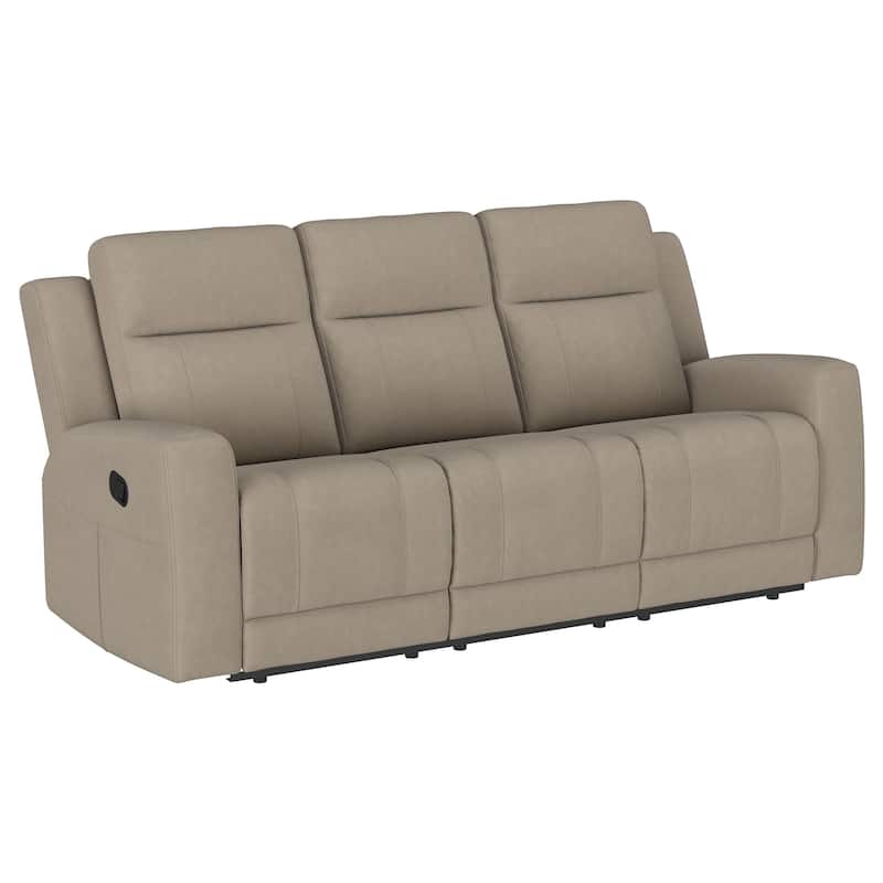 Brentwood Upholstered Motion Reclining Sofa - Taupe
