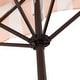 preview thumbnail 31 of 132, 9ft Half Market Umbrella, Scalloped, Crank, Tilt, UV, by JONATHAN Y