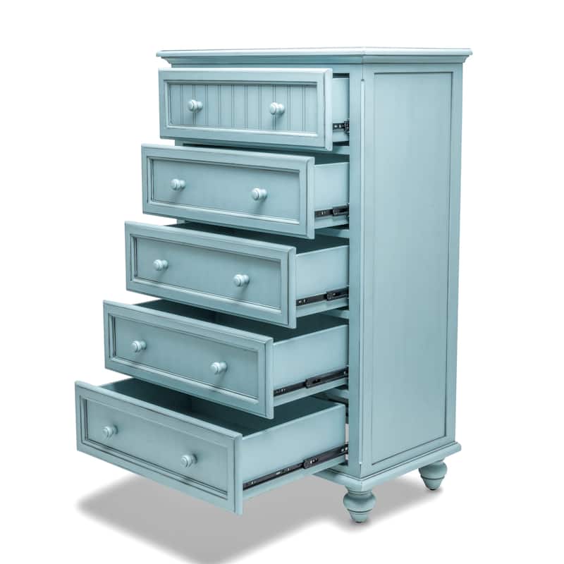 Monaco 5 Drawer Chest - Blue