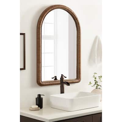 Kate and Laurel Rahfy Beaded Arch Framed Wall Mirror - 24x36
