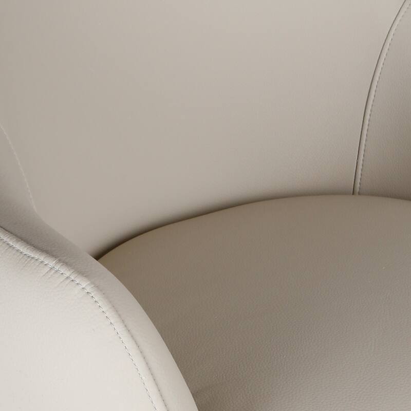 Contemporary Faux Leather Dining/Accent Chair with Swivel