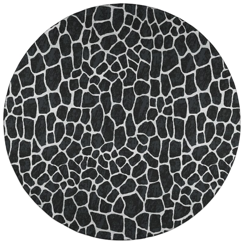 Addison Safari Giraffe Animal Print Area Rug