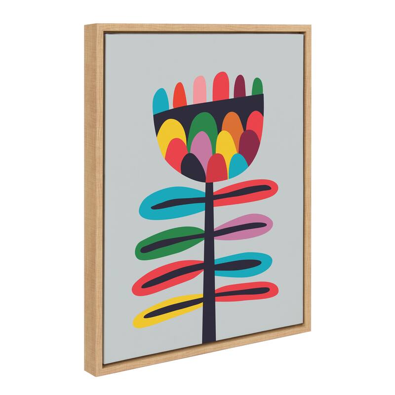 Kate and Laurel Sylvie Flower Canvas by Rachel Lee of My Dream Wall