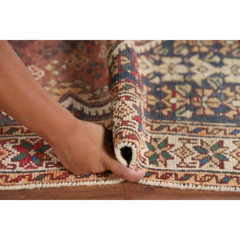 Tribal Bakhtiari Vintage Persian Area Rug Hand-Knotted Wool Carpet - 5'1" x 9'11"