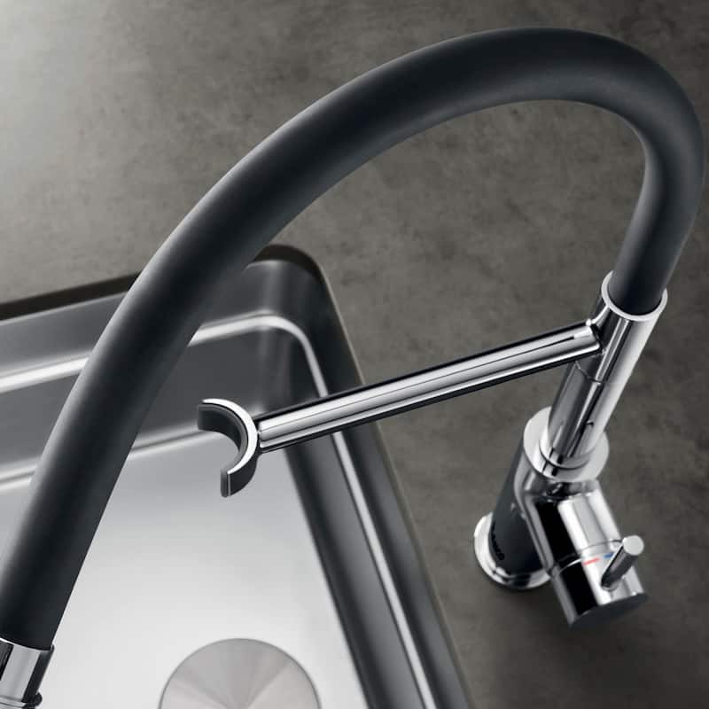 Blanco 402447 Catris 1.5 GPM Single Hole Pre-Rinse Pull Down Kitchen - PVD Steel